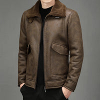 Funki Buys | Jackets | Men's Faux Leather Thick Warm Fashion Jacket