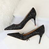 Funki Buys | Shoes | Women's High Heels Glitter Pumps | Wedding Bridal