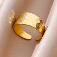 Funki Buys | Rings | Women's Stainless Steel 18K Gold Plated Rings
