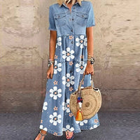 Funki Buys | Dresses | Women's Floral Print Maxi Dress | Boho Sundress