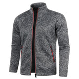Funki Buys | Sweaters | Men's Zipper Coat Stand Collar Pullover | Jumper