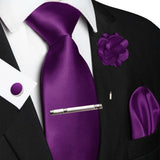 Funki Buys | Neckties | Men's Luxury 5 Pcs Ridged Silk Tie Set