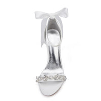 Funki Buys | Shoes | Women's Elegant Crystal Satin Tie Stilettos