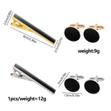 Funki Buys | Cufflinks | Men's Classic Fashion Cufflinks Tie Clip Set