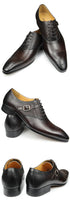 Funki Buys | Shoes | Men's Luxury Leather Brogue Dress Shoe