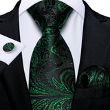 Funki Buys | Neckties | Men's 3Pcs Paisley Wedding Tie Sets
