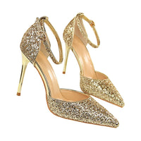 Funki Buys | Shoes | Women's Sparkly Glitter Wedding Sandals | Prom