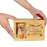 Funki Buys | Cremation Urns | Pet Wooden Ashes Box with Photo Frame |