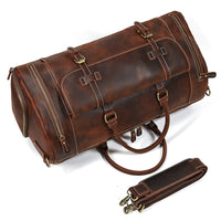 Funki Buys | Bags | Travel Bags | Men's Large Leather Overnight Duffel