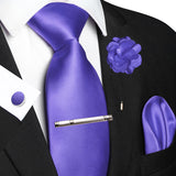 Funki Buys | Neckties | Men's Luxury 5 Pcs Ridged Silk Tie Set