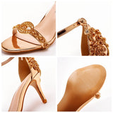 Funki Buys | Shoes | Women's Bridal Beaded Low Heel Sandals