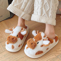Funki Buys | Shoes | Women's Warm Cartoon Cow Slippers