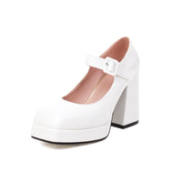 Funki Buys | Shoes | Women's Chunky Heel Mary Jane Summer Platforms