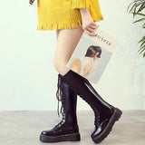 Funki Buys | Boots | Women's Men's Knee High Lace Up Boots