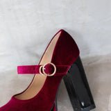 Funki Buys | Shoes | Women's Luxury Velour Mary Jane Pumps | Super High