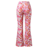 Funki Buys | Pants | Women's Funky Floral Boho Flared Trousers