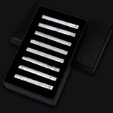 Funki Buys | Necktie Clips | Men's 8 Pcs Metal Tie Clip Gift Sets