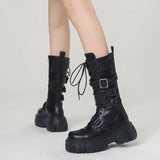 Funki Buys | Boots | Women's Punk Gothic Rivit Platform Boots