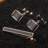 Funki Buys | Cufflinks | Men's Tie Clip Cufflink Set For Groom Tuxedo