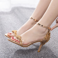 Funki Buys | Shoes | Women's Summer Fashion Beaded Sandals | 7cm