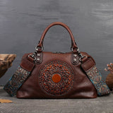 Funki Buys | Bags | Handbags | Women's Retro Genuine Leather Handbag