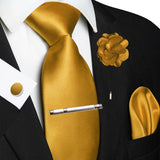 Funki Buys | Neckties | Men's Luxury 5 Pcs Ridged Silk Tie Set