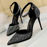 Funki Buys | Shoes | Women's Shiny Rhinestone Designer Heels | Wedding