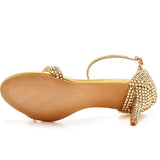 Funki Buys | Shoes | Women's Gold Slingback Prom Party Bridal Sandals