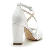 Funki Buys | Shoes | Women's Open Toe Cross Strap Wedding Sandals