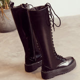 Funki Buys | Boots | Women's Men's Knee High Lace Up Boots