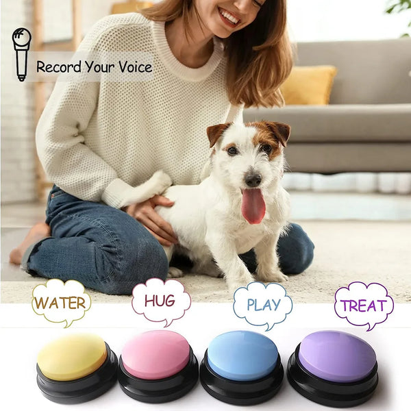 Funki Buys | Educational Toys | Recordable Talking Button | Dogs | Kid