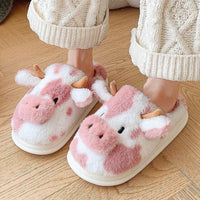 Funki Buys | Shoes | Women's Warm Cartoon Cow Slippers
