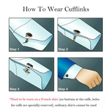 Funki Buys | Cufflinks | Men's Square Round Cufflinks Tie Clips Set