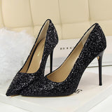 Funki Buys | Shoes | Women's High Heels Glitter Pumps | Wedding Bridal