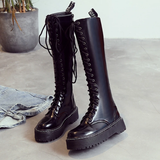 Funki Buys | Boots | Women's Men's Knee High Lace Up Boots