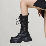 Funki Buys | Boots | Women's Punk Gothic Rivit Platform Boots