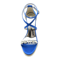 Funki Buys | Shoes | Women's Rhinestone Cross Strap Wedding Sandals