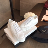 Funki Buys | Shoes | Women's Thick Heeled Canvas Sneakers