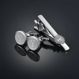 Funki Buys | Cufflinks | Men's Letter A-Z Cufflinks Tie Clip Set