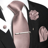 Funki Buys | Neckties | Men's Luxury 5 Pcs Ridged Silk Tie Set