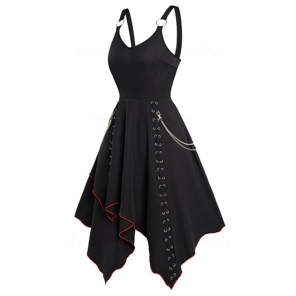 Funki Buys | Dresses | Women's Gothic Vintage Dress | Steampunk