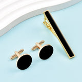 Funki Buys | Cufflinks | Men's Classic Fashion Cufflinks Tie Clip Set