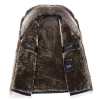 Funki Buys | Jackets | Men's Real Leather Winter Jacket | Fur Collar
