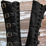 Funki Buys | Boots | Men's Women's Cosplay Leather Leg Armor