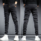 Funki Buys | Pants | Men's Slim Fit Cargo Jeans | Streetwear Pants