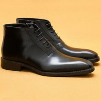 Funki Buys | Boots | Men's Pointed Toe Genuine Leather Formal Boots