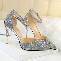 Funki Buys | Shoes | Women's Elegant Party Glitter Sandals | Stilettos