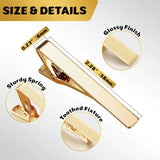 Funki Buys | Necktie Clips | Men's Classic Formal Metal Tie Clasps