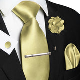 Funki Buys | Neckties | Men's Luxury 5 Pcs Ridged Silk Tie Set