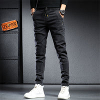 Funki Buys | Pants | Men's Slim Fit Cargo Jeans | Streetwear Pants